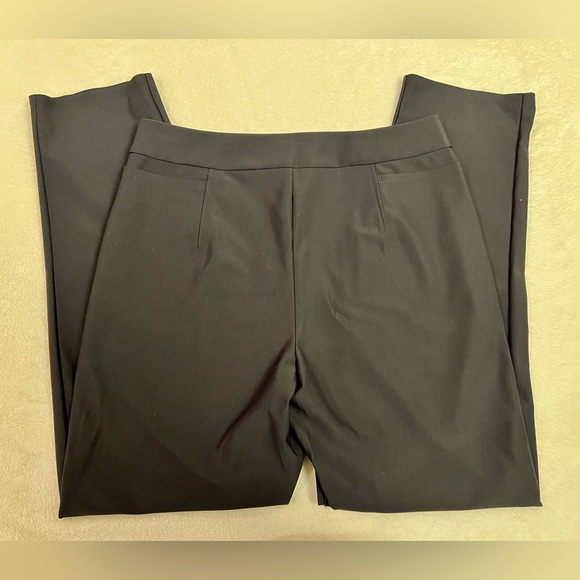 Athleta Black Stellar Trousers Size 12T Tall - High Rise Nylon Spandex Stretch - Picture 6 of 6